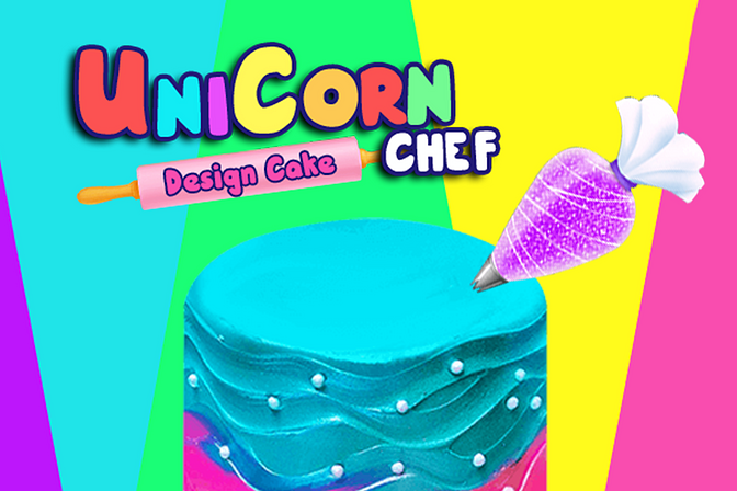 Unicorn Chef Design Cake