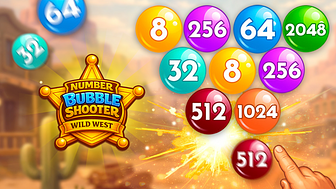 Number Bubble Shooter Wild West