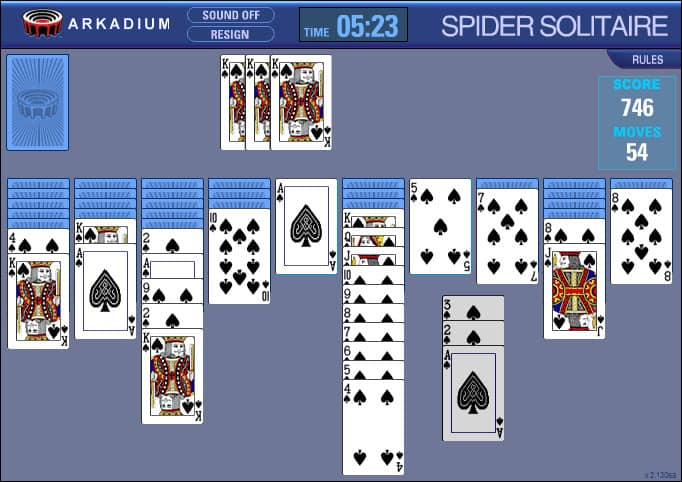 deluxe spider solitaire game