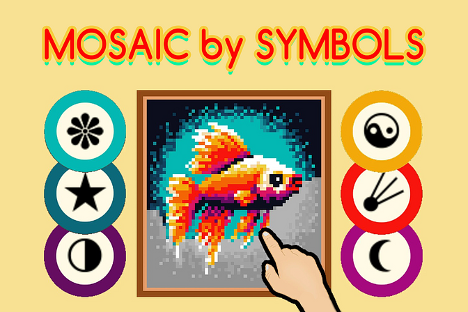 Coloring Mosaic by Symbols